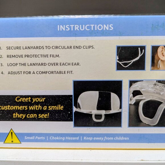 3 New Boxes Clear Shield Masks – 30 pcs Total – Reusable Transparent Masks - Picture 5 of 5